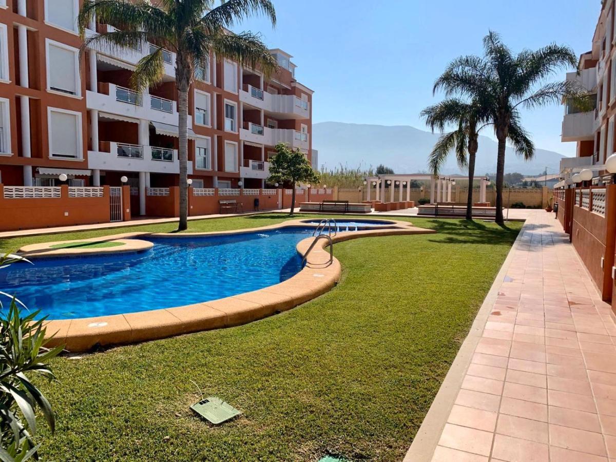Apto. Con Gran Terraza Y Acceso Directo A Piscina. เดเนีย ภายนอก รูปภาพ